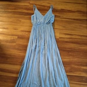 Lulu's baby blue slit dress size xs